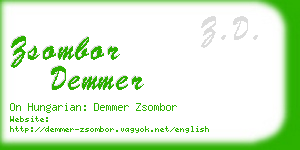 zsombor demmer business card